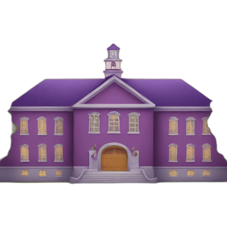 Purple school emoji