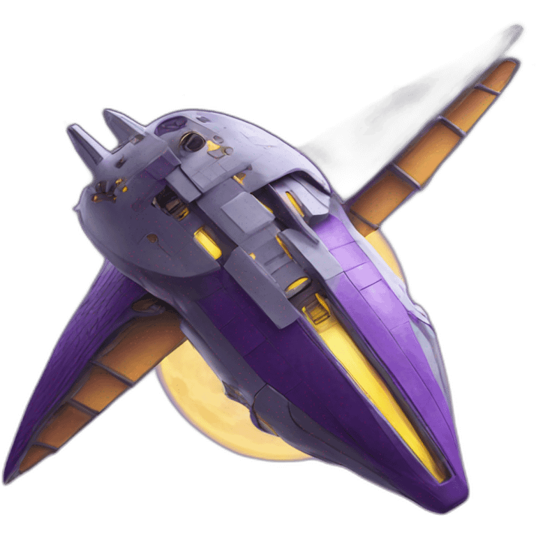 starship purpledragon to the moon emoji