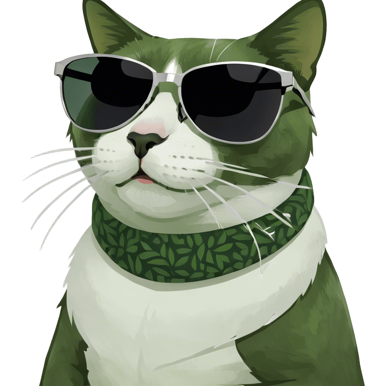 Cat with sunglasses emoji