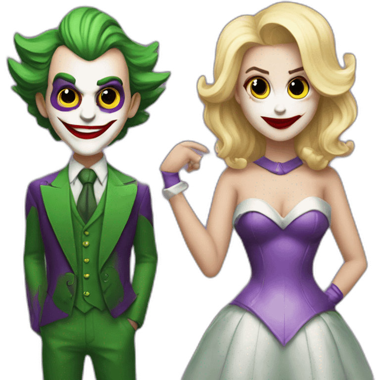 Joker y harley queen emoji