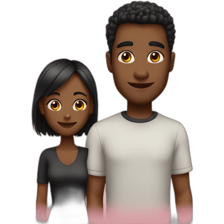 Couple de noire emoji