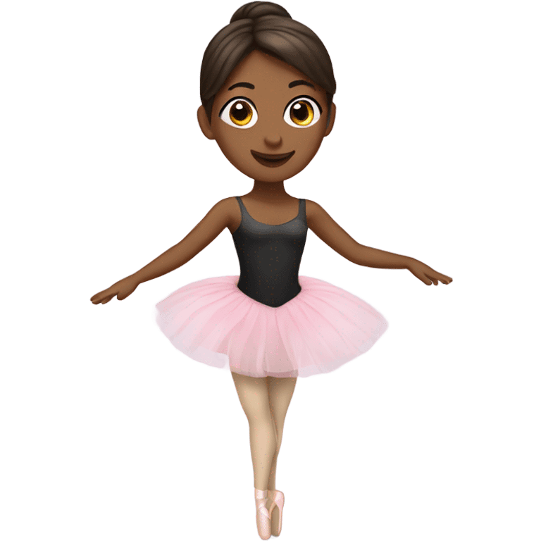 Brunette ballerina emoji