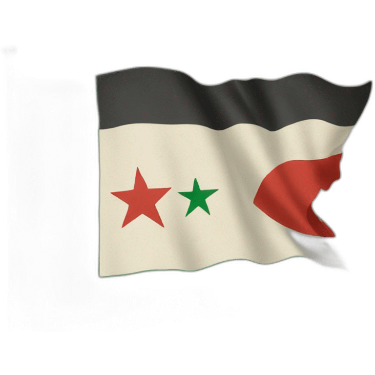 Syrien flagge 1958 emoji