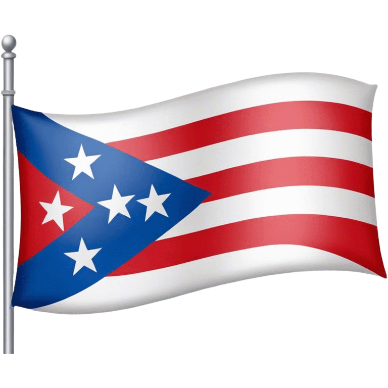 black and white puerto rico flag emoji