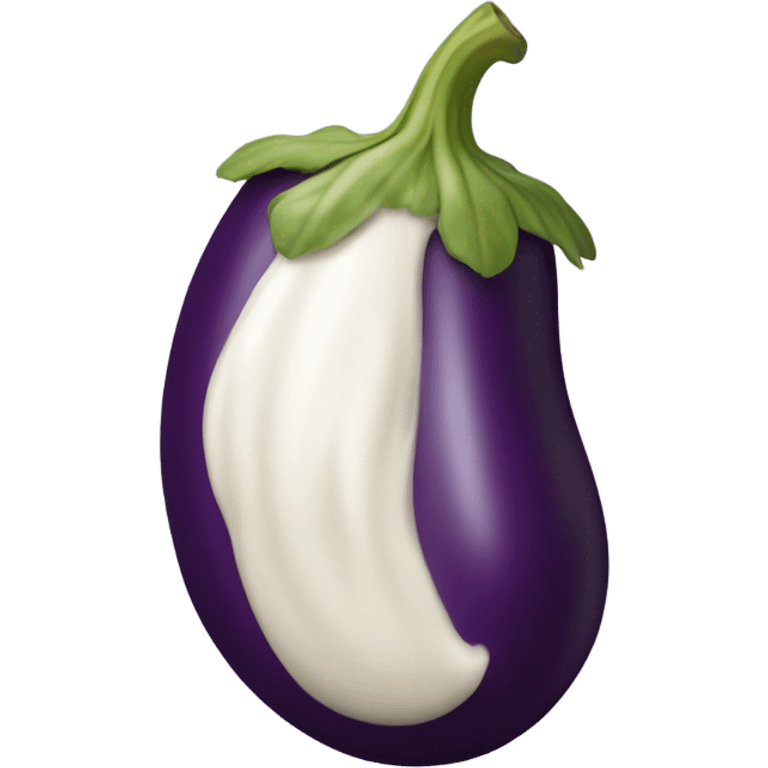 Eggplant shooting out cream emoji