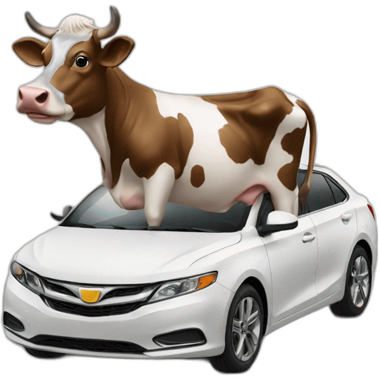 cow on car emoji