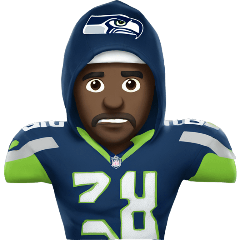 Extreme Seahawks fan emoji