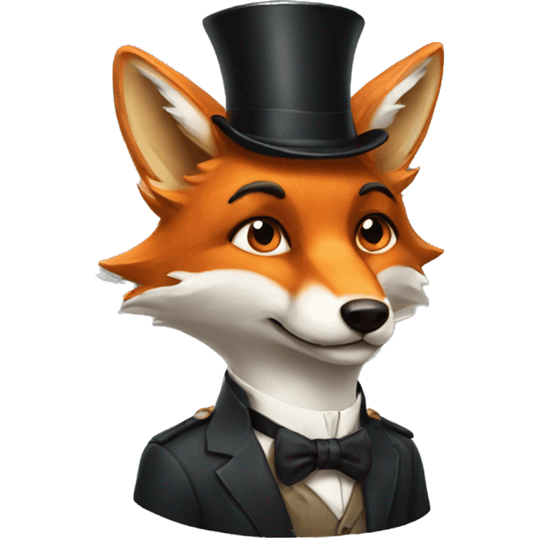 A fox with a monocle  emoji