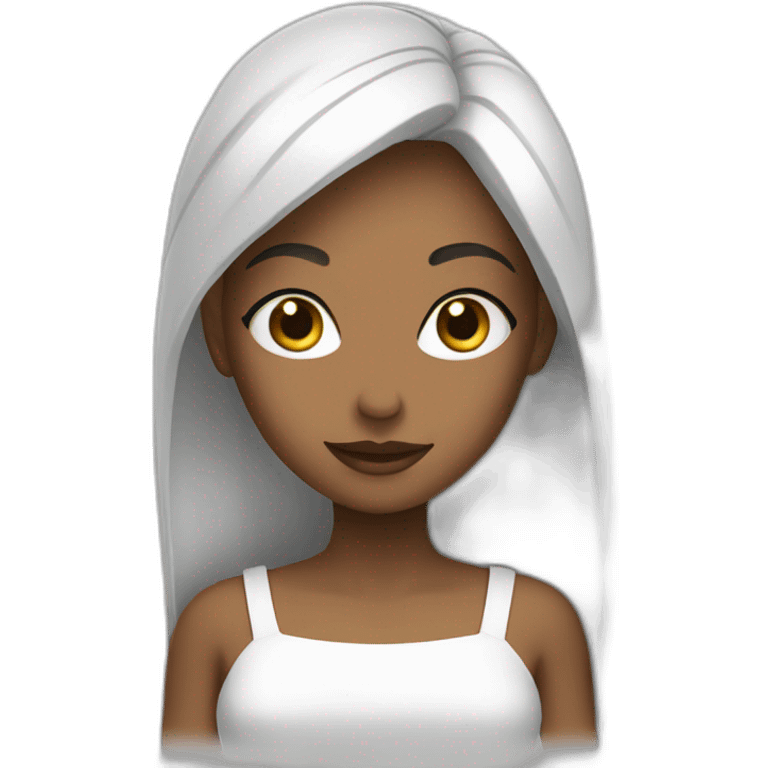 Hanaa blanc voilée emoji