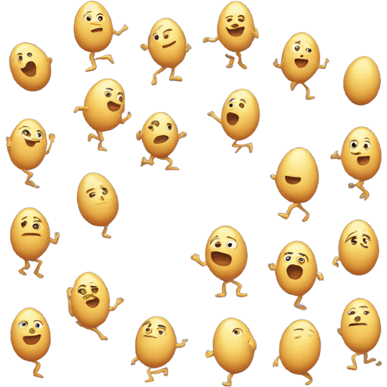 Egg dancing emoji