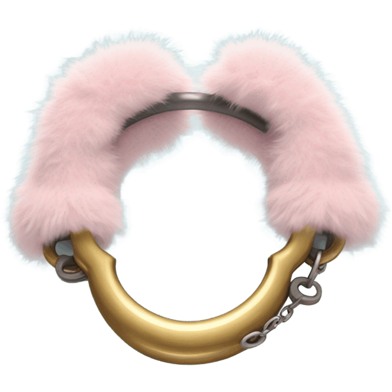 Fluffy handcuffs  emoji