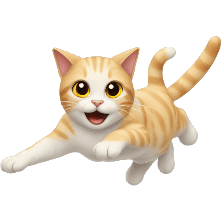 Cat flying emoji