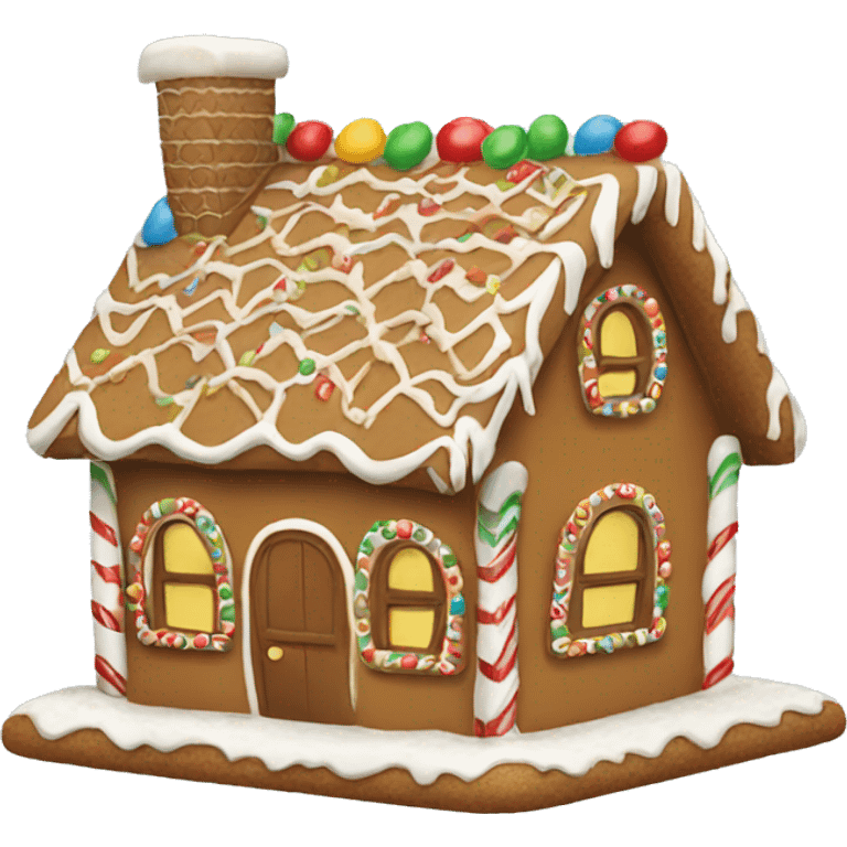 gingerbread house emoji