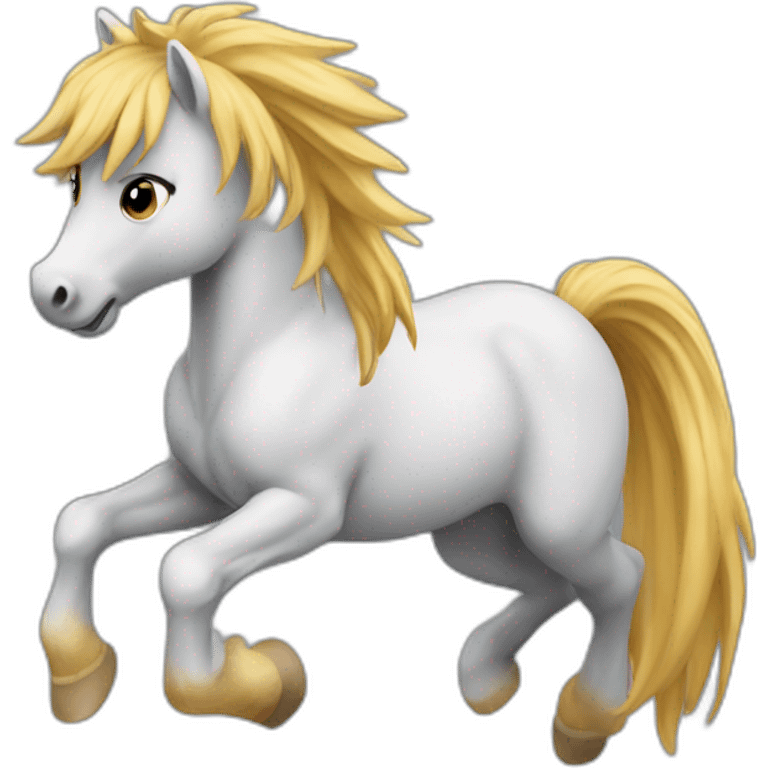 Poney qui saute emoji