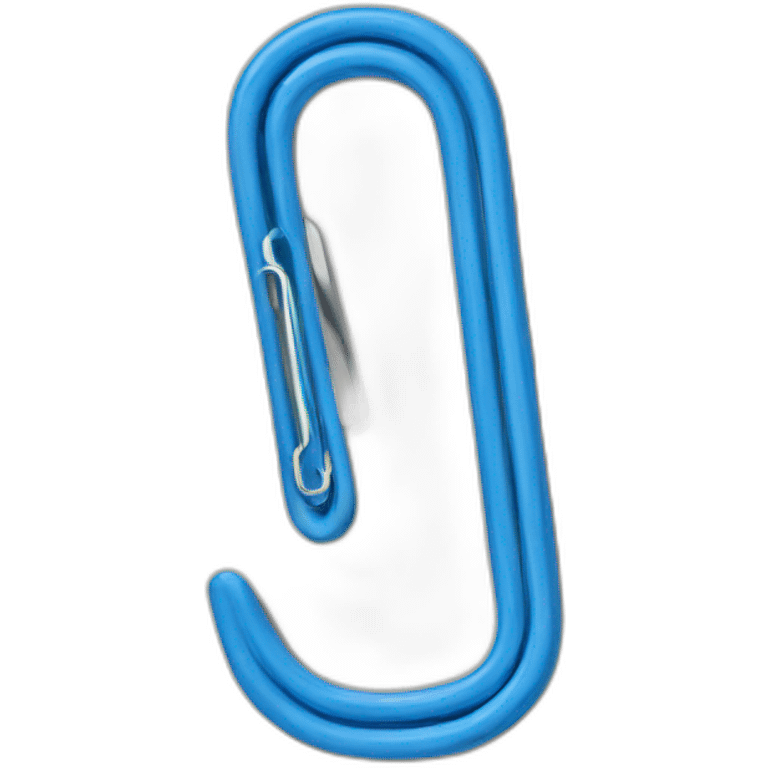 blue paper clip emoji