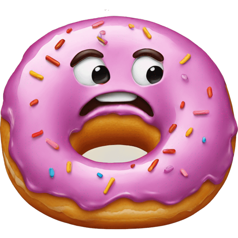 donut with a face emoji