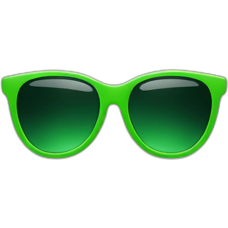 Green sunglass emoji