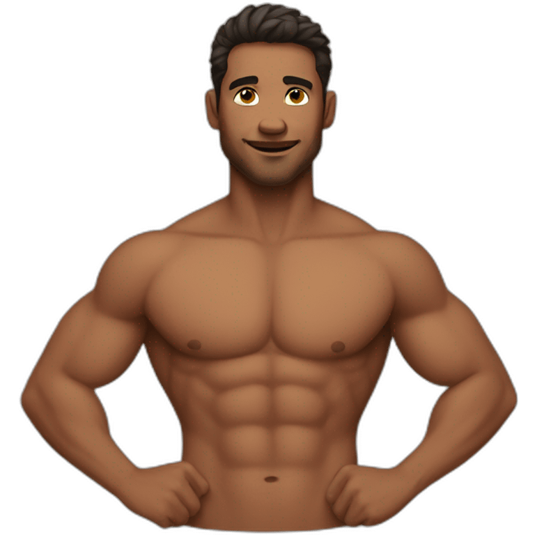 Shirtless man emoji