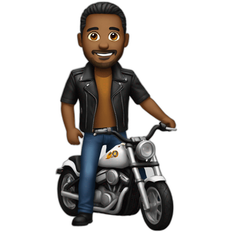 custom biker emoji