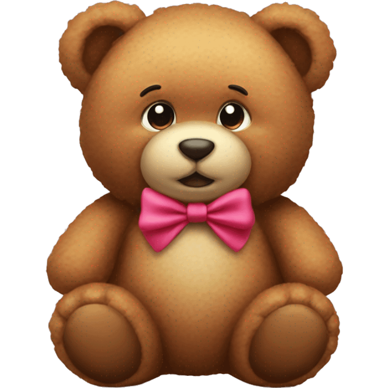 Teddy with bow emoji