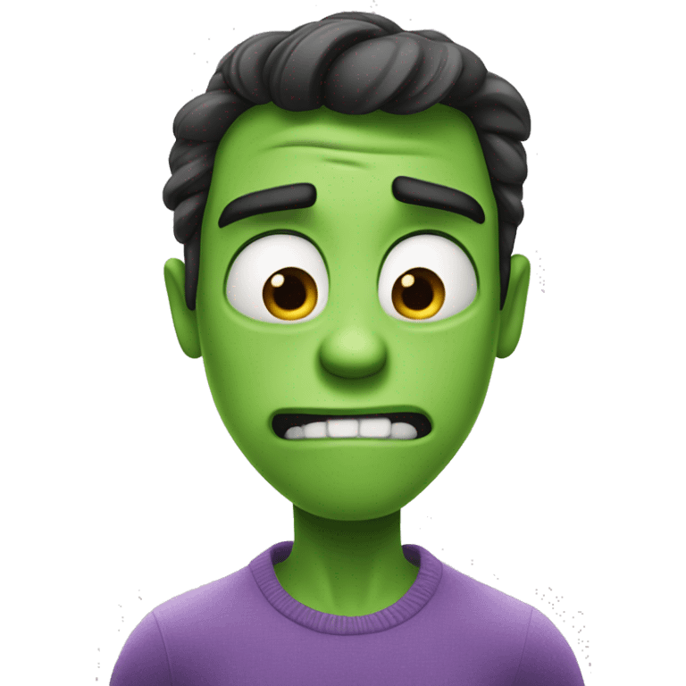 disgust from inside out but the character is a male and he is very cool emoji