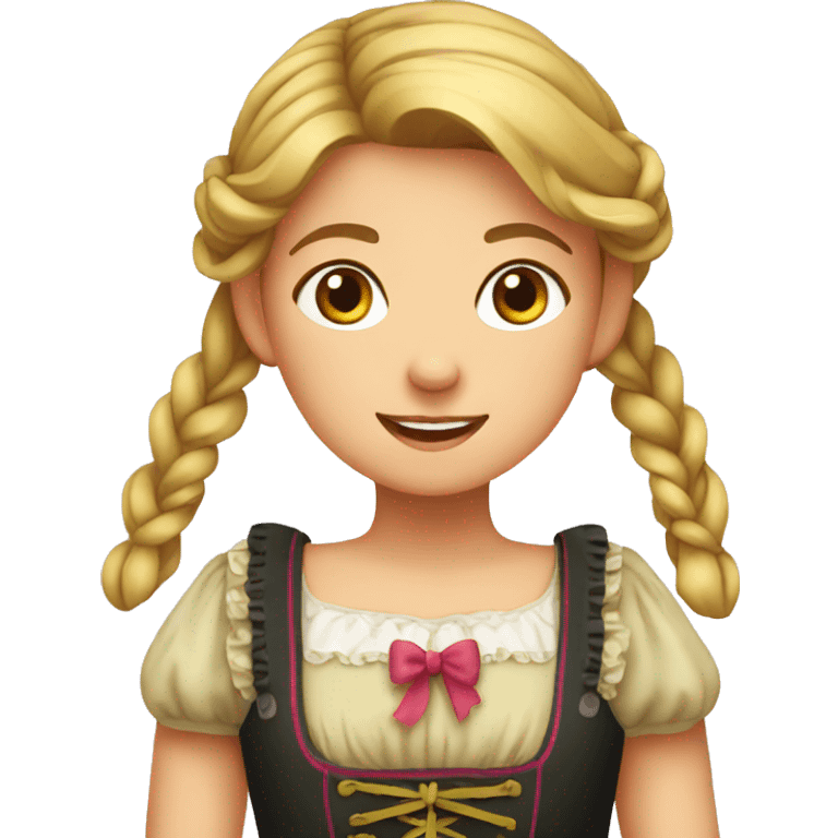 girl in Dirndl emoji