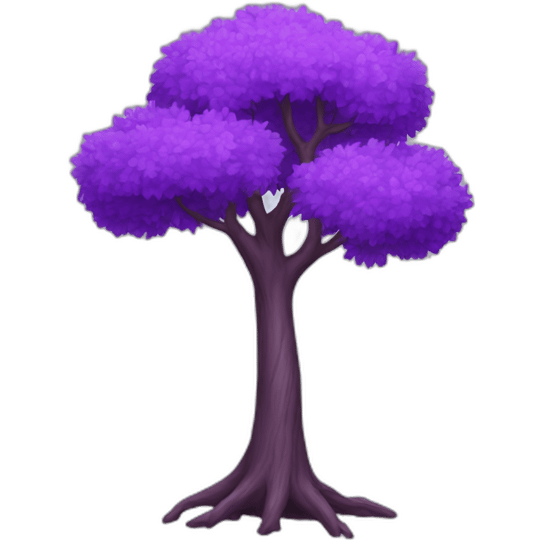 purple tree emoji