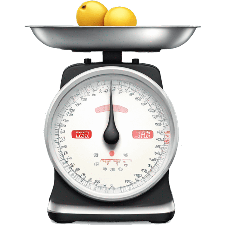 Realistic kitchen scale emoji