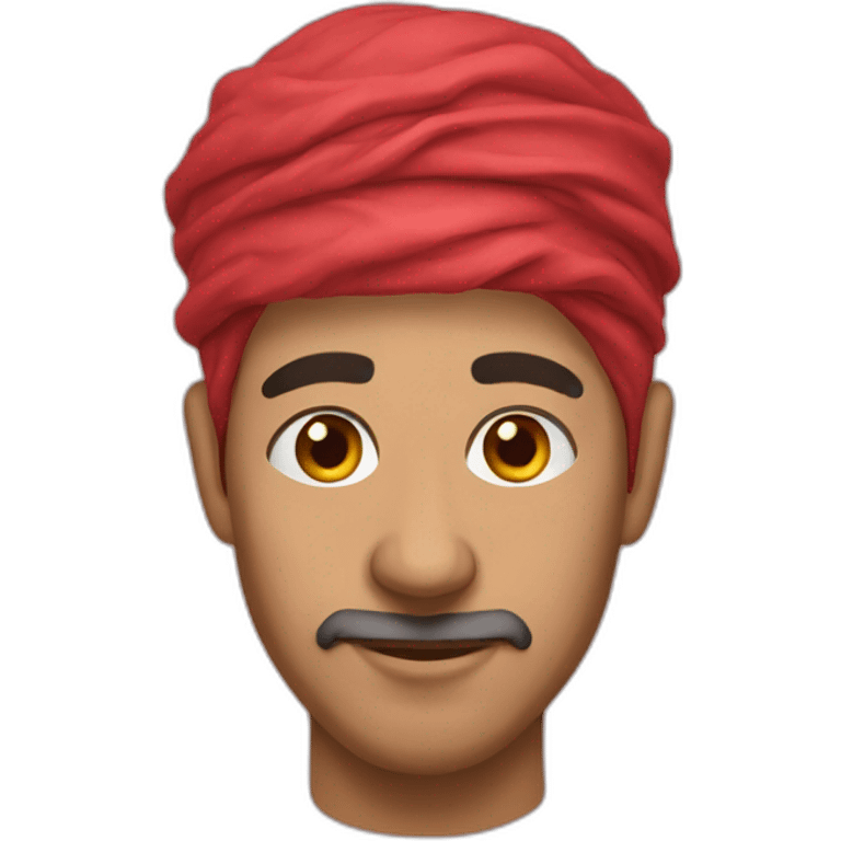 tunisian man red kabouss emoji