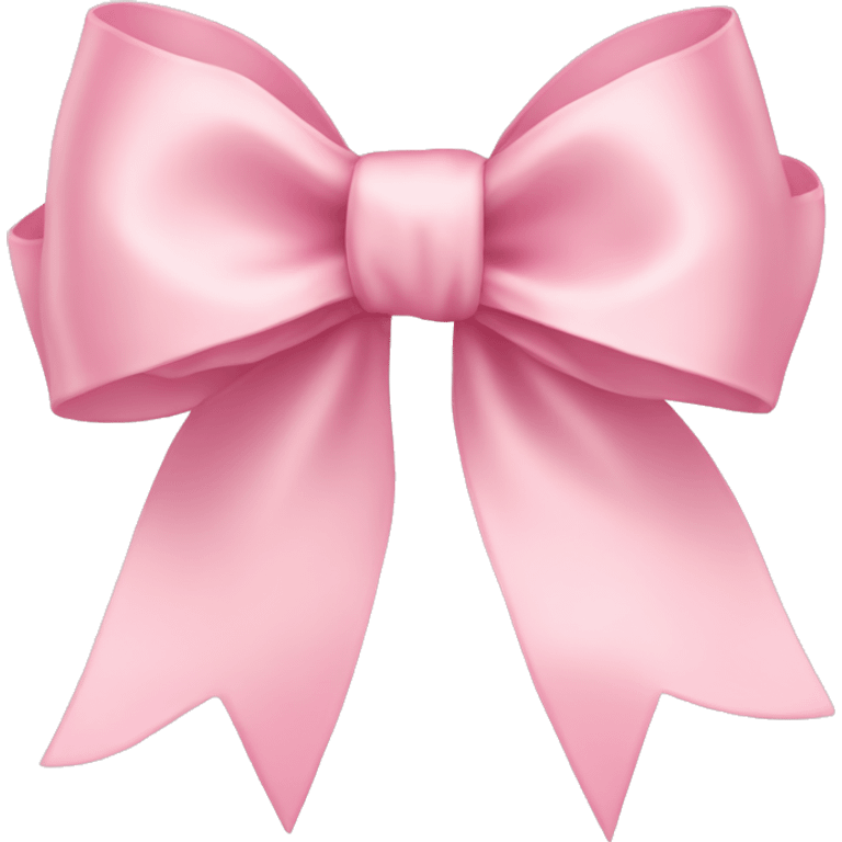 light pink ribbon bow emoji