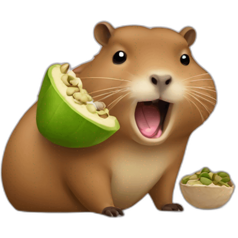 capybara-dentist-eatting-pistachio emoji