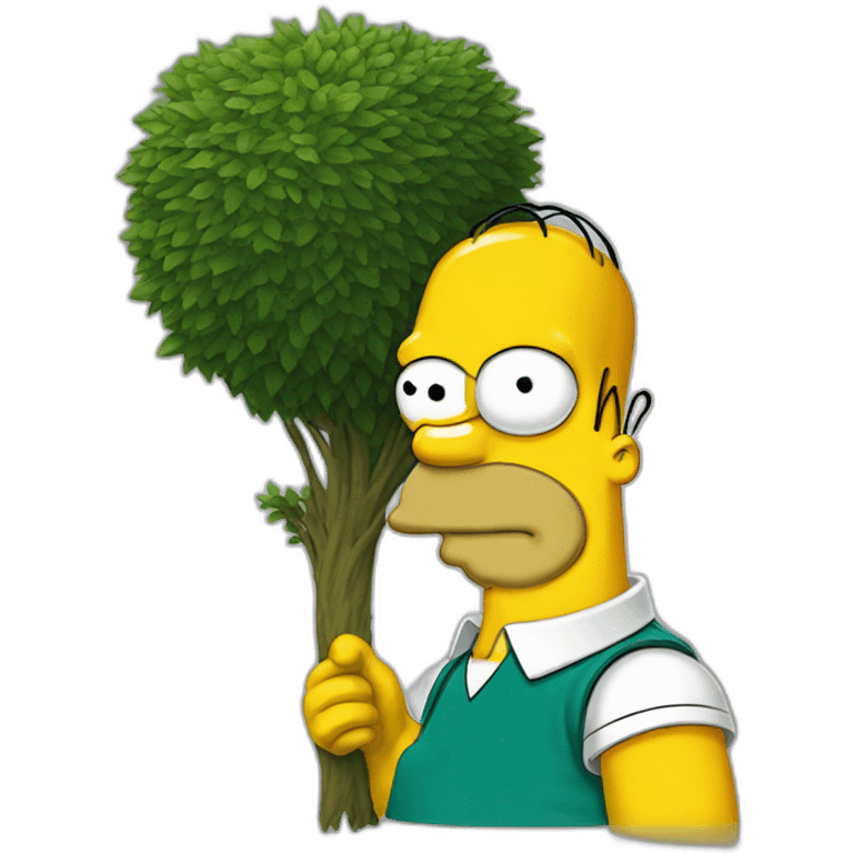 Homer simpson bush head emoji