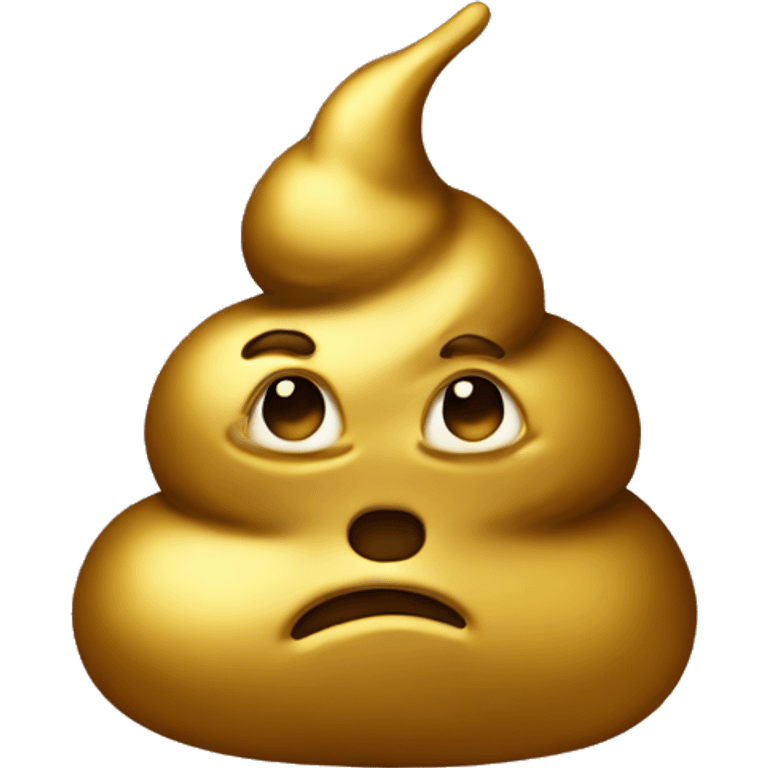 poop made of gold emoji