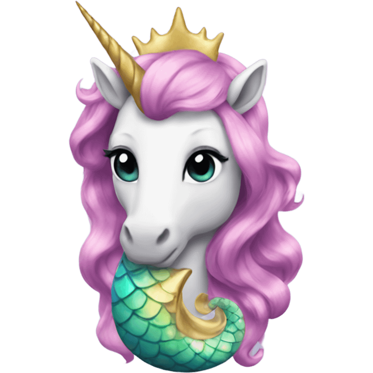 Unicorn mermaid emoji