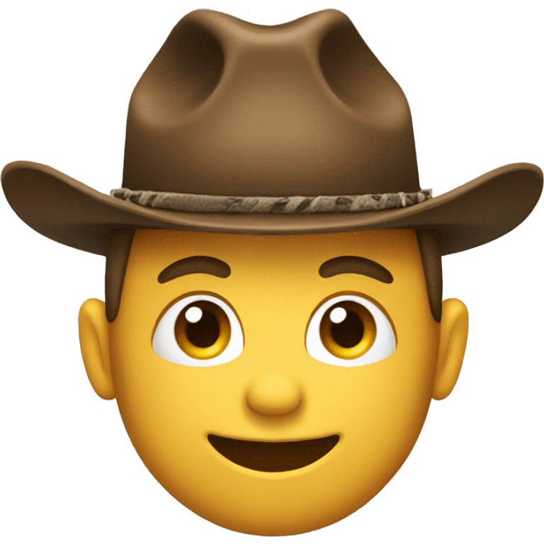 Silly face with cow boy hat emoji