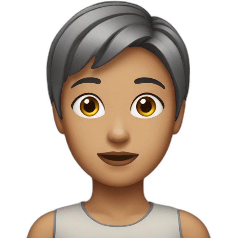 Girl with short hair  emoji