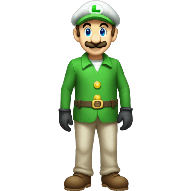 luigi but marios outfit emoji