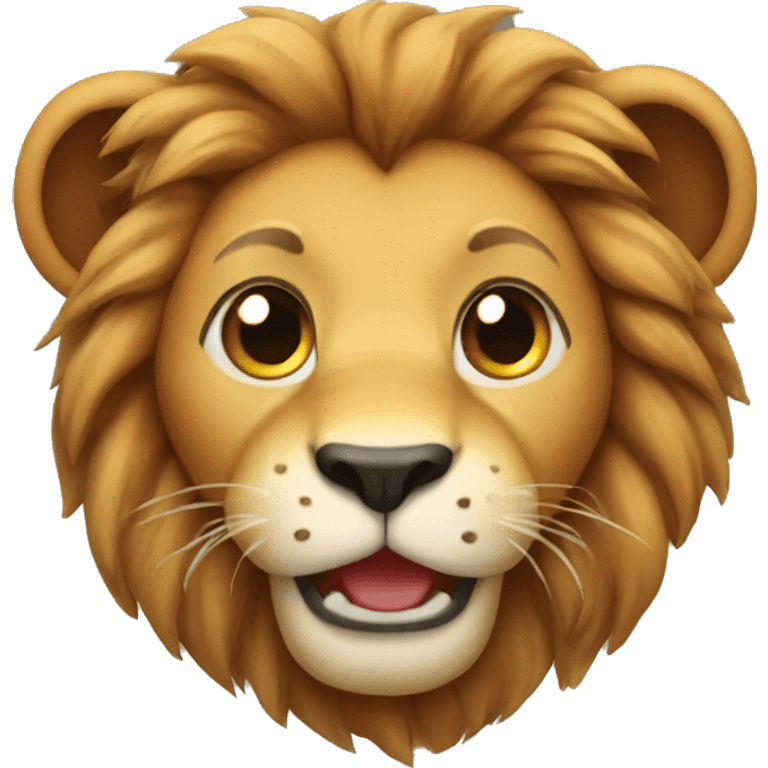 Cute lion emoji