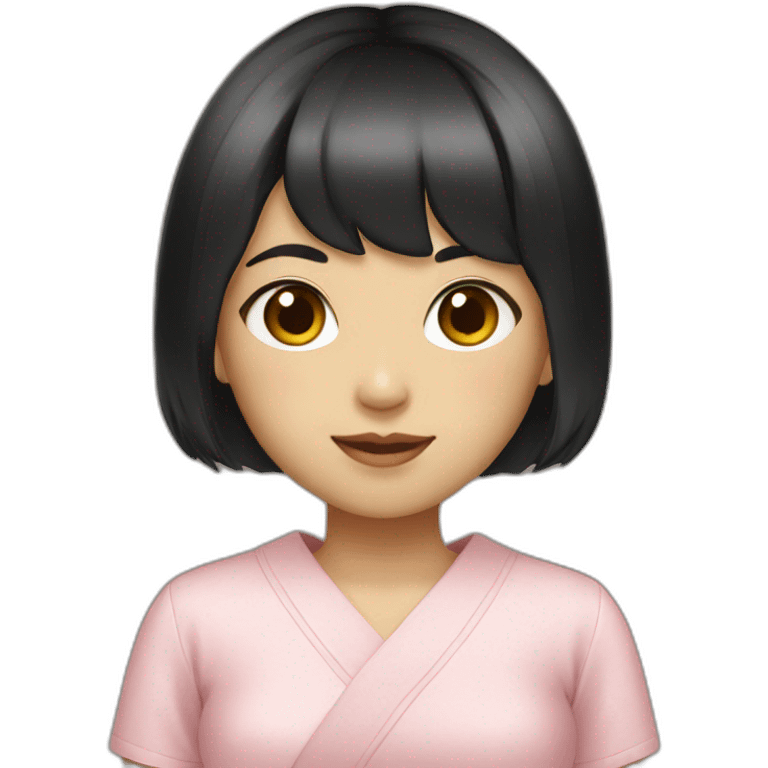 black-short-bob-hair-japanese-girl emoji