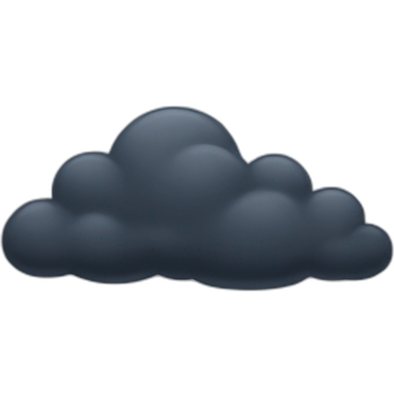 Dark cloud emoji