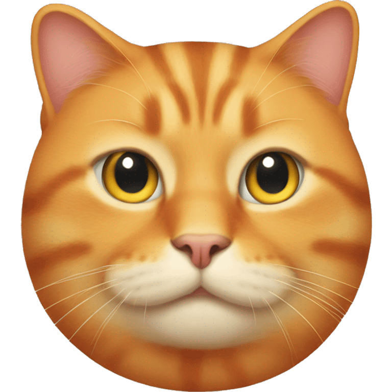 Fat orange cat  emoji