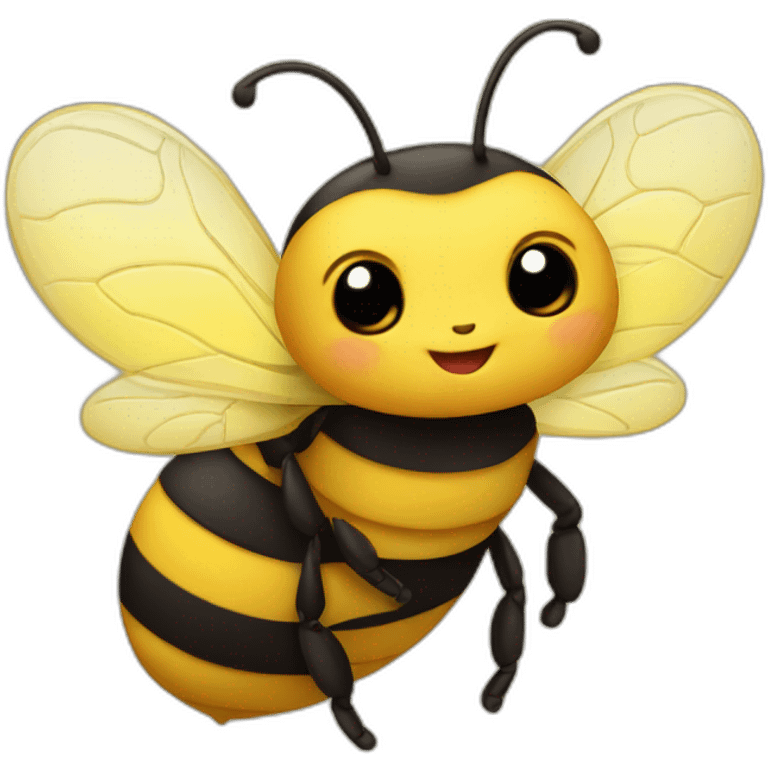 Cute little bee emoji