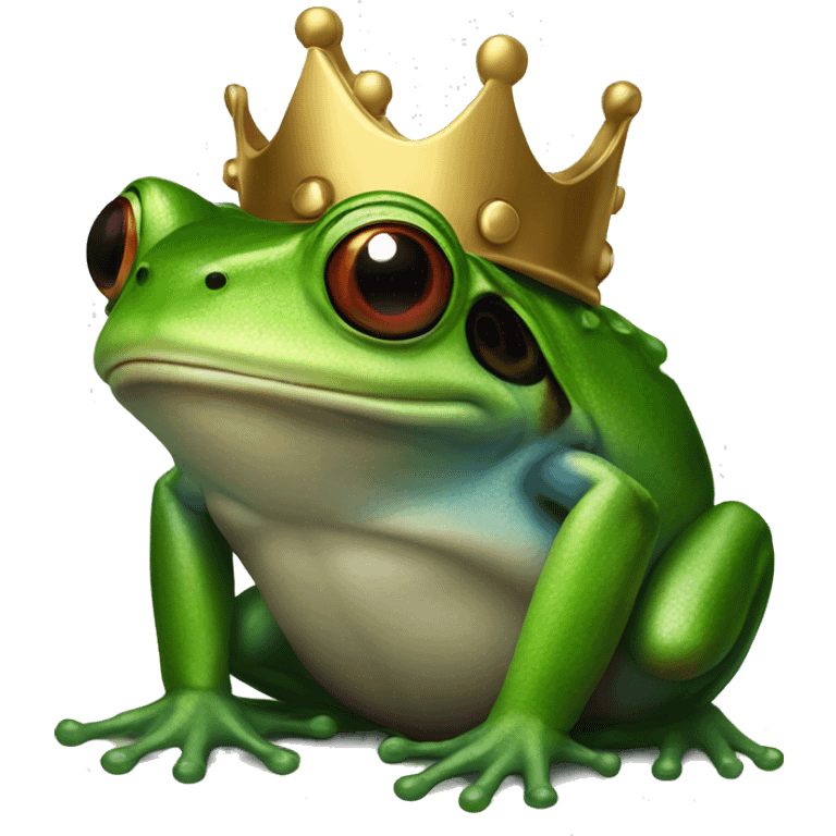 ironman frog with a crown emoji