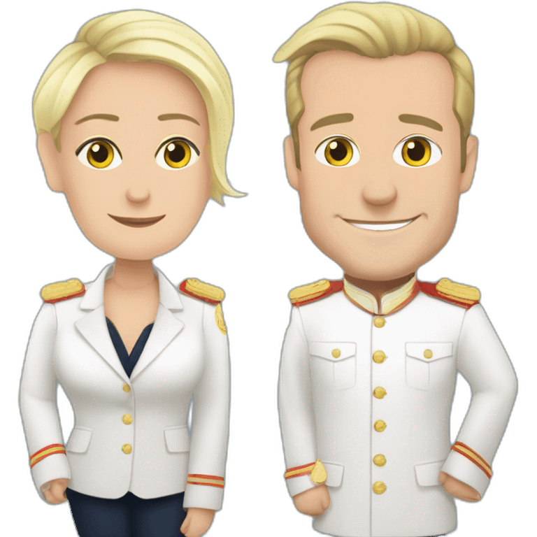 Marine Le Pen × Emmanuel Macron emoji