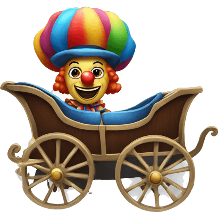 clown in a carriage emoji