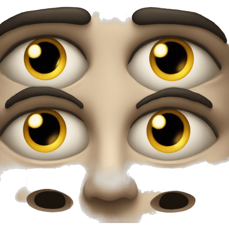 Creepy horror movie eyes emoji