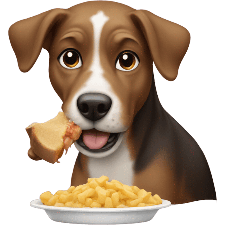 Dog eating emoji