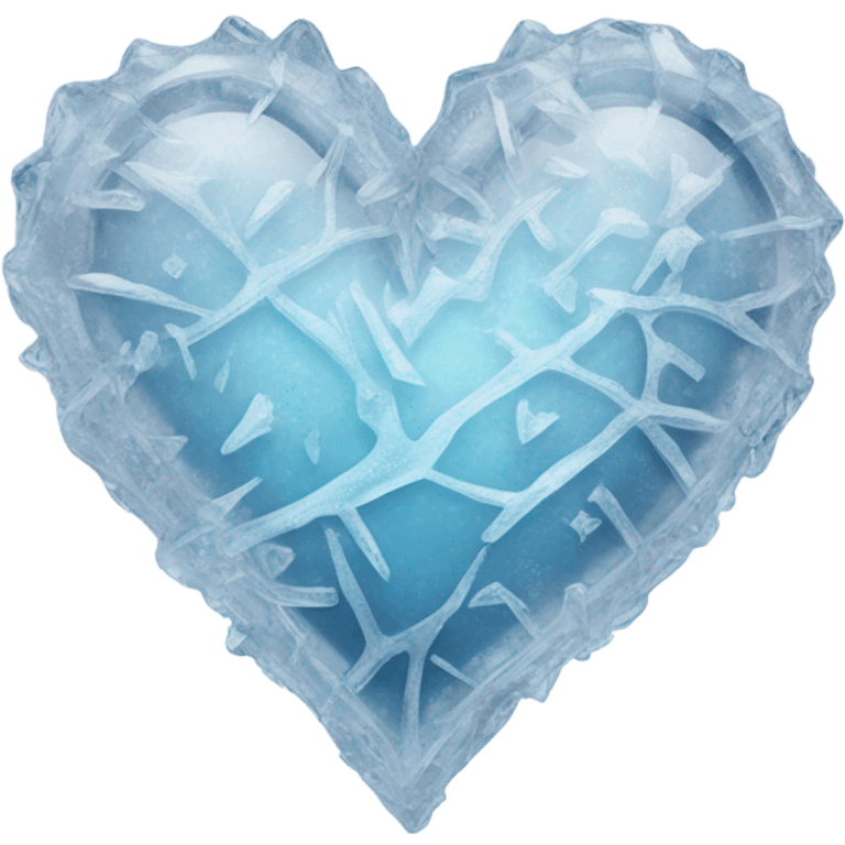 icy heart emoji