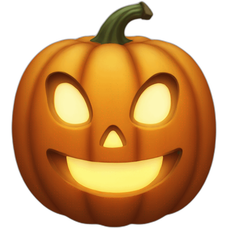 glowing pumpkin emoji