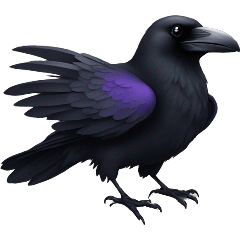 Raven on a book emoji